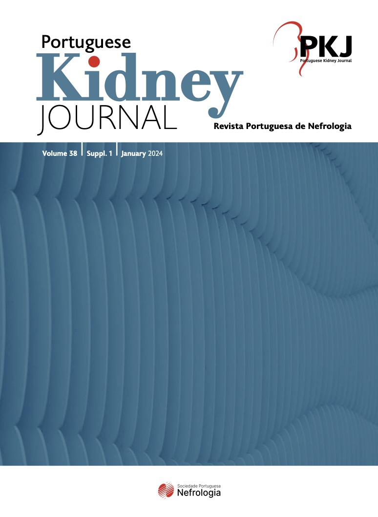 					View Vol. 38 (2024): Supplement 1 - Abstracts of 37th Congress of the Portuguese Society of Nephrology
				
